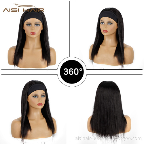 Aisi Hair straight accessories bob premium silicon synthetic brazilian attached grip cap for black women headband wig